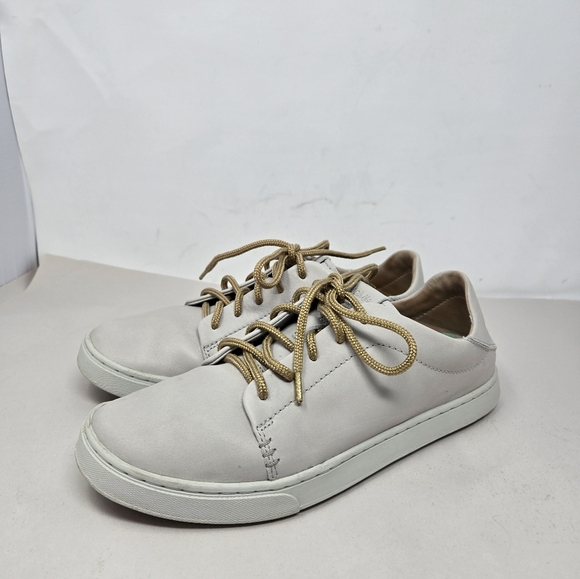 Olukai Womens Pehuea Li Ili Off White Leather Casual Comfort All Day Wear Shoes - Picture 3 of 13